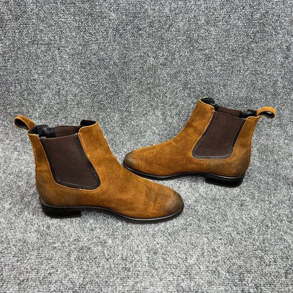 Thursday Duchess Chelsea Boots Women's Size 7.5 Brown Suede Leather Pull On Boot - Picture 7 of 15